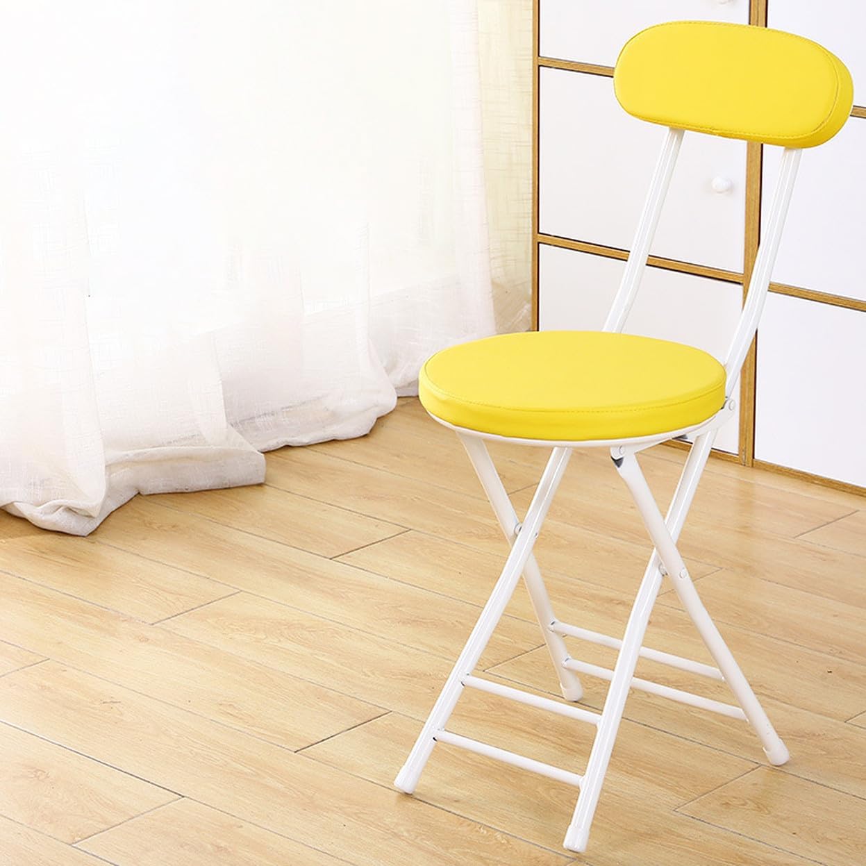 イス 折りたたみ コンパクト クッション 軽量 折り畳み 北欧 ナチュラル シンプル 29*76cm スツール カウンターチェア パソコンチェア 椅子 いす おしゃれ 省スペース スタイリッシュ テレ
