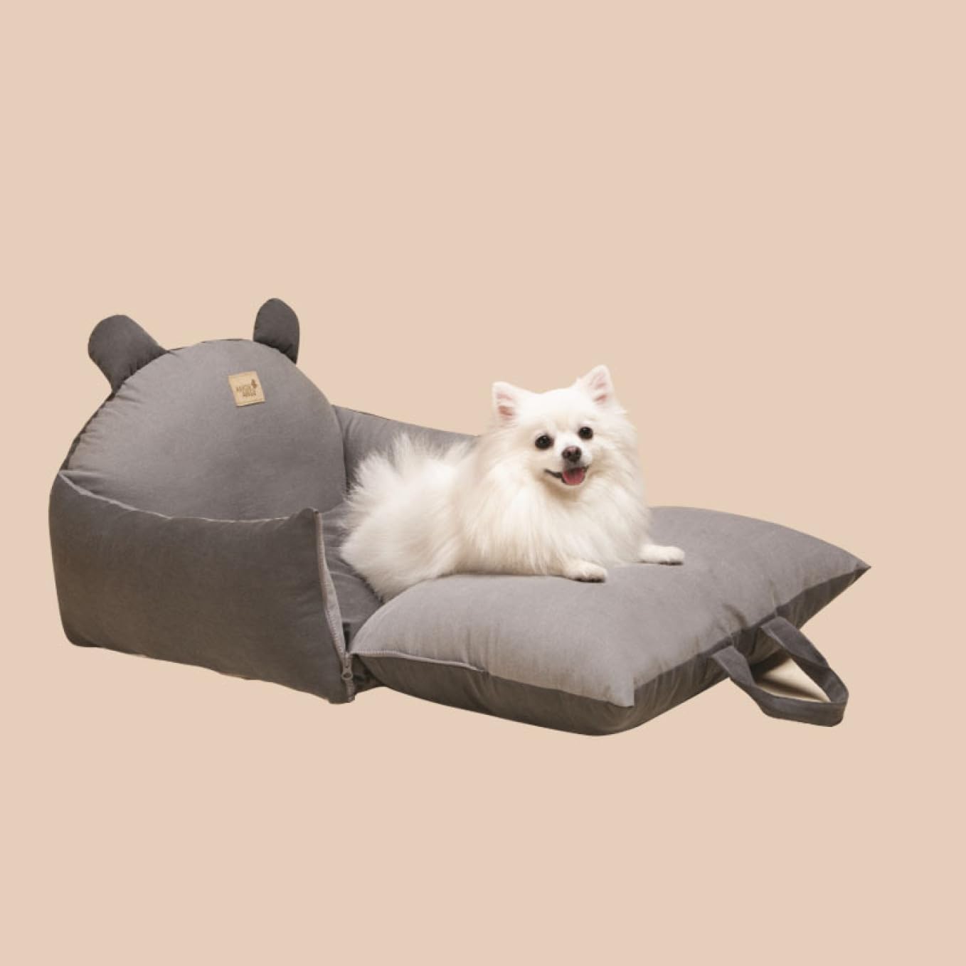 ペットベット 車載用 ドライブベッド 48*40*36 ペットキャリー 2way ドライブボックス ドライブシート 犬 猫 飛び出し防止 キャリーバッグ おしゃれ 通気 耐噛み ふわふわ 中型犬 犬｜GOTO funny 店