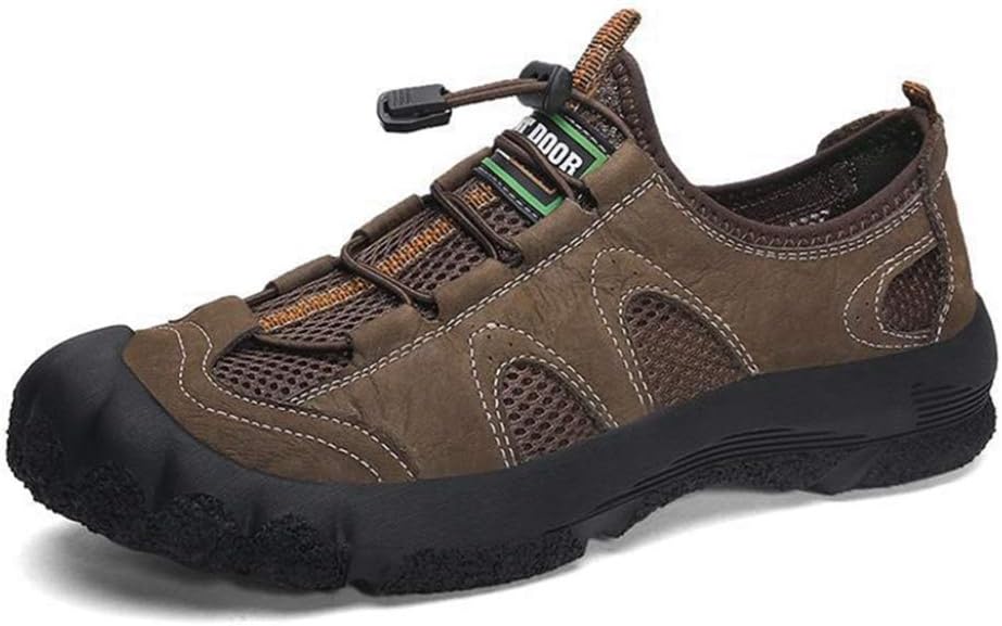 スニーカー メンズ トレッキングシューズ 軽量 軽登山 ハイキング ピックニック スポーツ 革靴 男性 シューズ 仕事 靴 通気性 メッシュ機能 ゴム レースアップ ハイキングシューズ カジュアルシュ｜GOTO funny 店