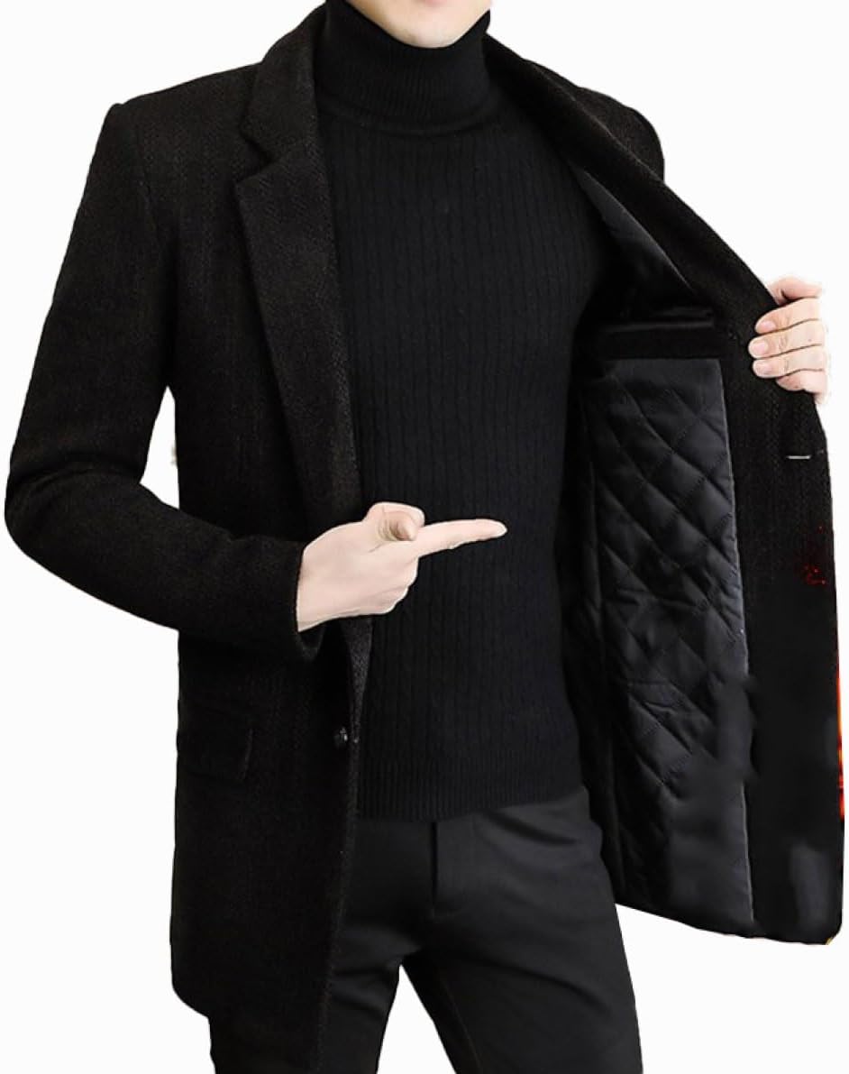 メンズ ラシャコート ロングコート メンズ 秋 冬服 無地 長袖 コート メンズ 防寒服 アウター テーラード ビジネス 通勤 事務服 冬 細身 スリム ロングコート メンズ 防寒 ジャケット 紳士服|GOTO funny 店