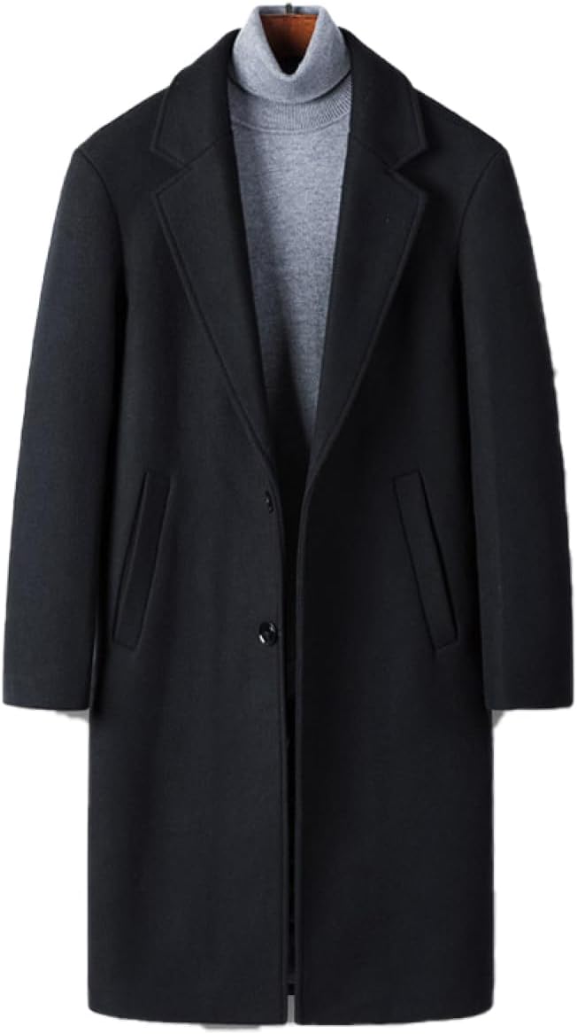 メンズ ロングコート ロング ジャケット チェスターコート ウール 厚手 秋冬 ビジネス 無地 紳士服 防寒 大きいサイズ 防寒ジャケット ウール チェスターコート 冬コート 防寒着 メルトン カジュ｜GOTO funny 店