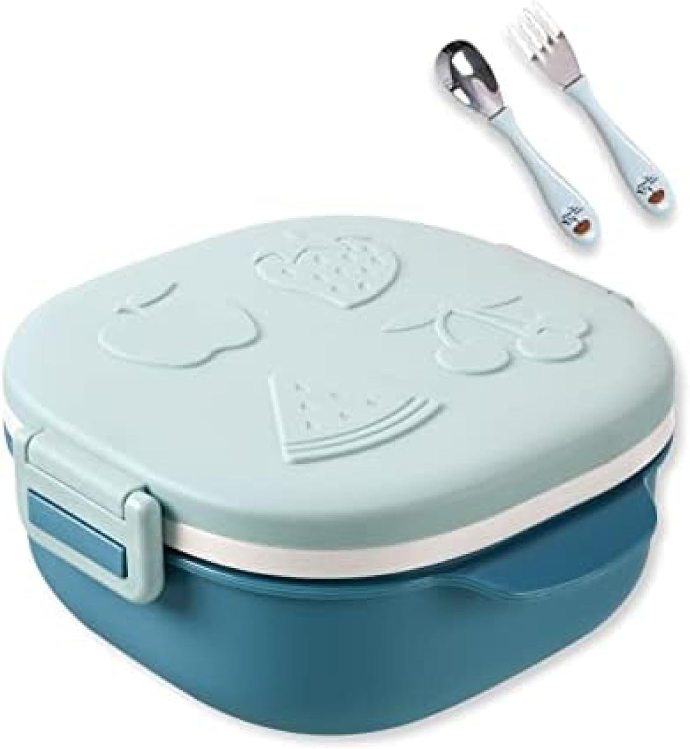 子供用弁当箱ランチボックスお弁当箱可愛い304ステンレス鋼漏れ防止4ロック式食洗機対応仕切り付きカトラリー付き幼稚園保育園キッズ子供に向き子供弁当箱 5,904円