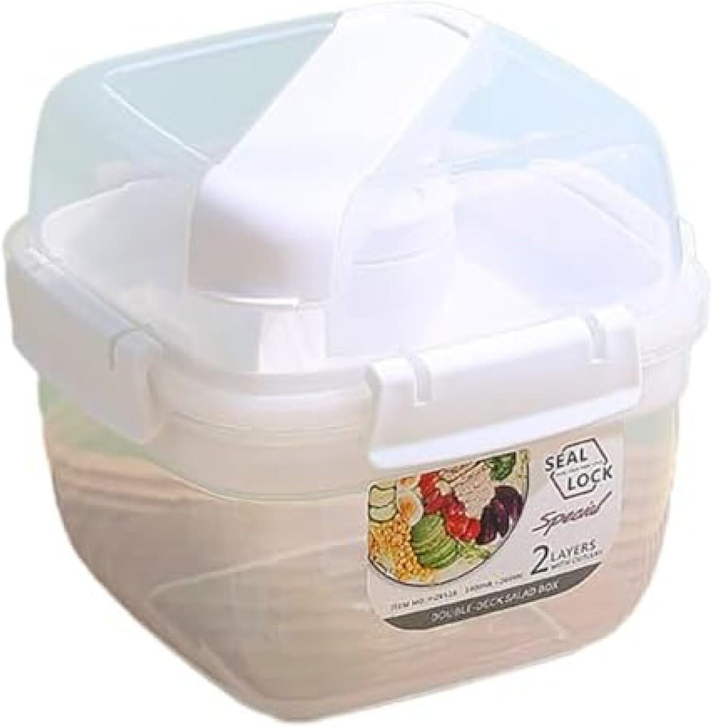 サラダ菜弁当箱ピクニック弁当箱2段大静電容量晩ご飯ボックス席中仕切り一体型フルーツボックス席密封漏れない弁当箱サラダ菜どんぶり鉢大今めかしい食料雑貨類入れもの食器付き添い人洗い分かりやすい可愛らしい陰電子範囲用