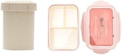 お弁当箱 お弁当箱 ごはん 大電気容量 1000ml 光目こぼし押しとどめる 持っていく 亭主もち 成人男性 刀圭付き添い人 吸いもの 缶 (サクラ色＋吸いもの缶) キッチン用品・食器・調理器具-弁当箱・弁当袋-弁当箱・水筒