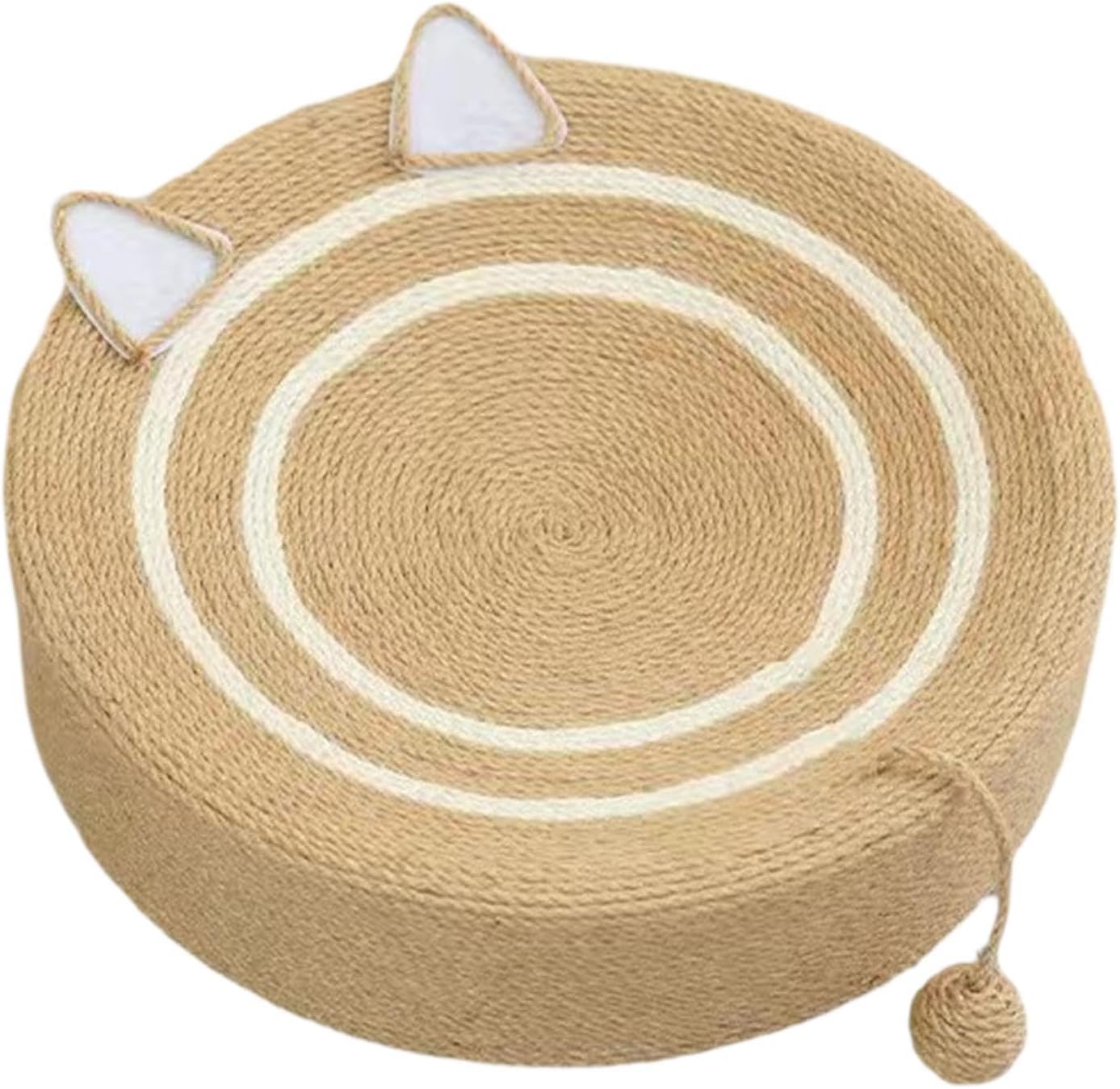 サイザル猫爪とぎボード 猫ソファ 丈夫な滑り止め猫爪とぎラウンジベッド 楕円形猫爪とぎベッド 子犬猫爪とぎ