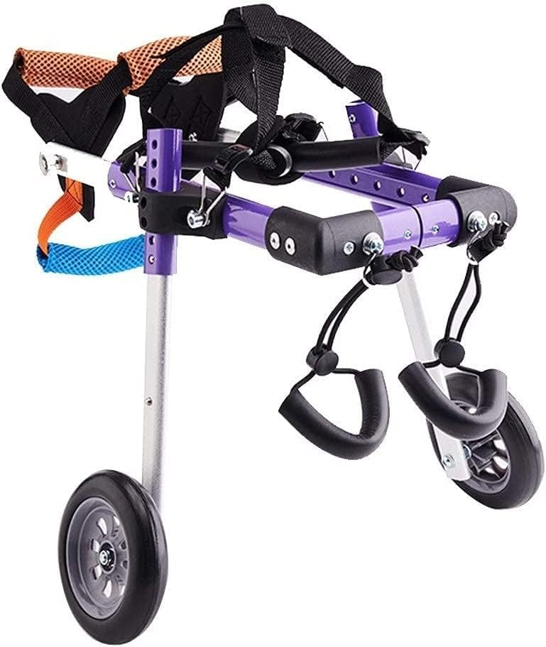 犬用車椅子、後ろ足用犬カート、後ろ足のリハビリテーション、障害のある後ろ足用の車椅子、小型犬、猫、ワンちゃん、子犬の散歩用 (サイズ : X-Small) (S)