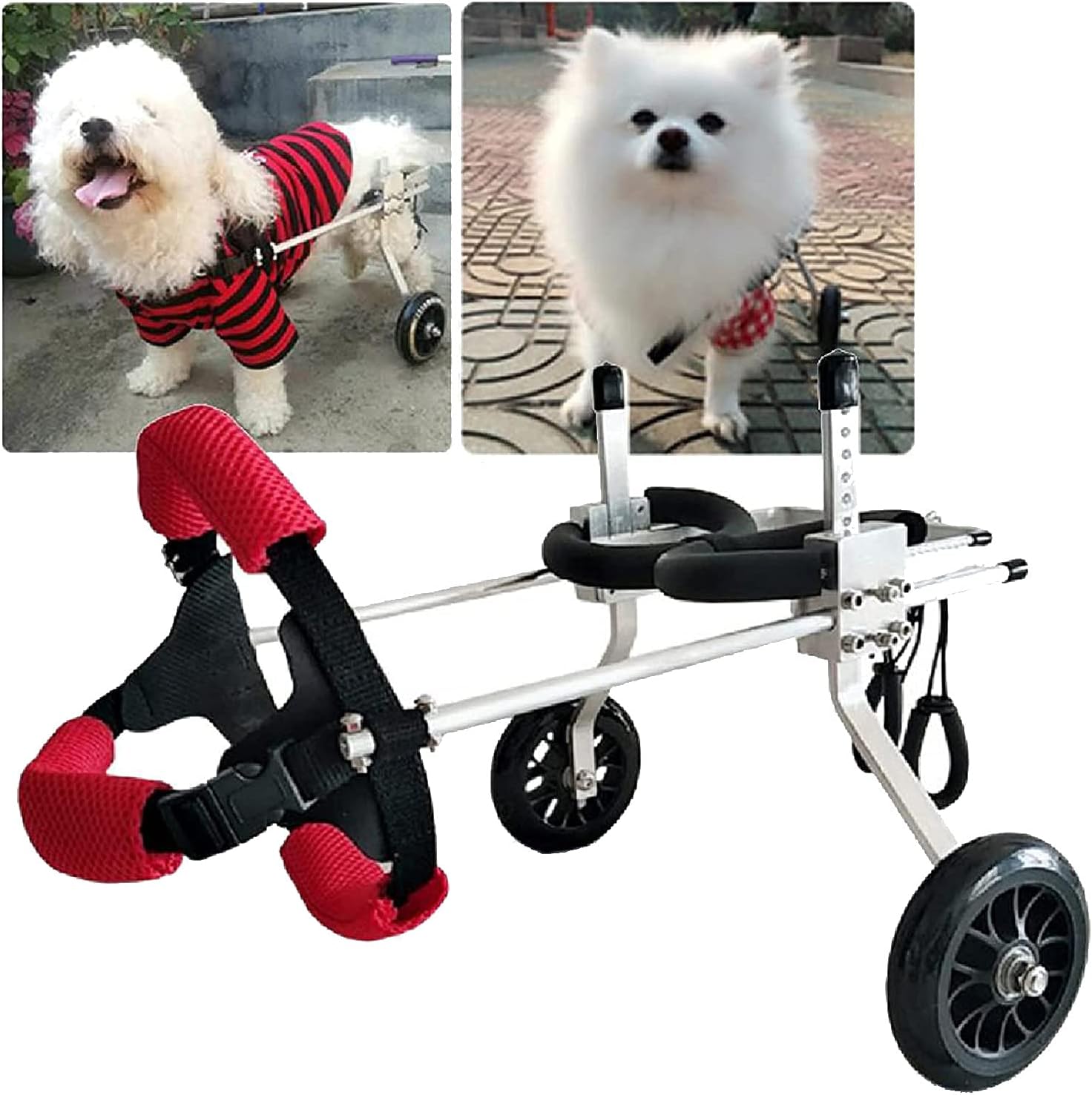 犬用車椅子、ペットカート、ペット用車椅子、歩行補助器具、調節可能な身体障害者用犬のリハビリテーション補助器具、ペット後肢のリハビリテーション歩行補助器具、身体障害者用犬のための麻痺した補助サポート (|GOTO funny 店