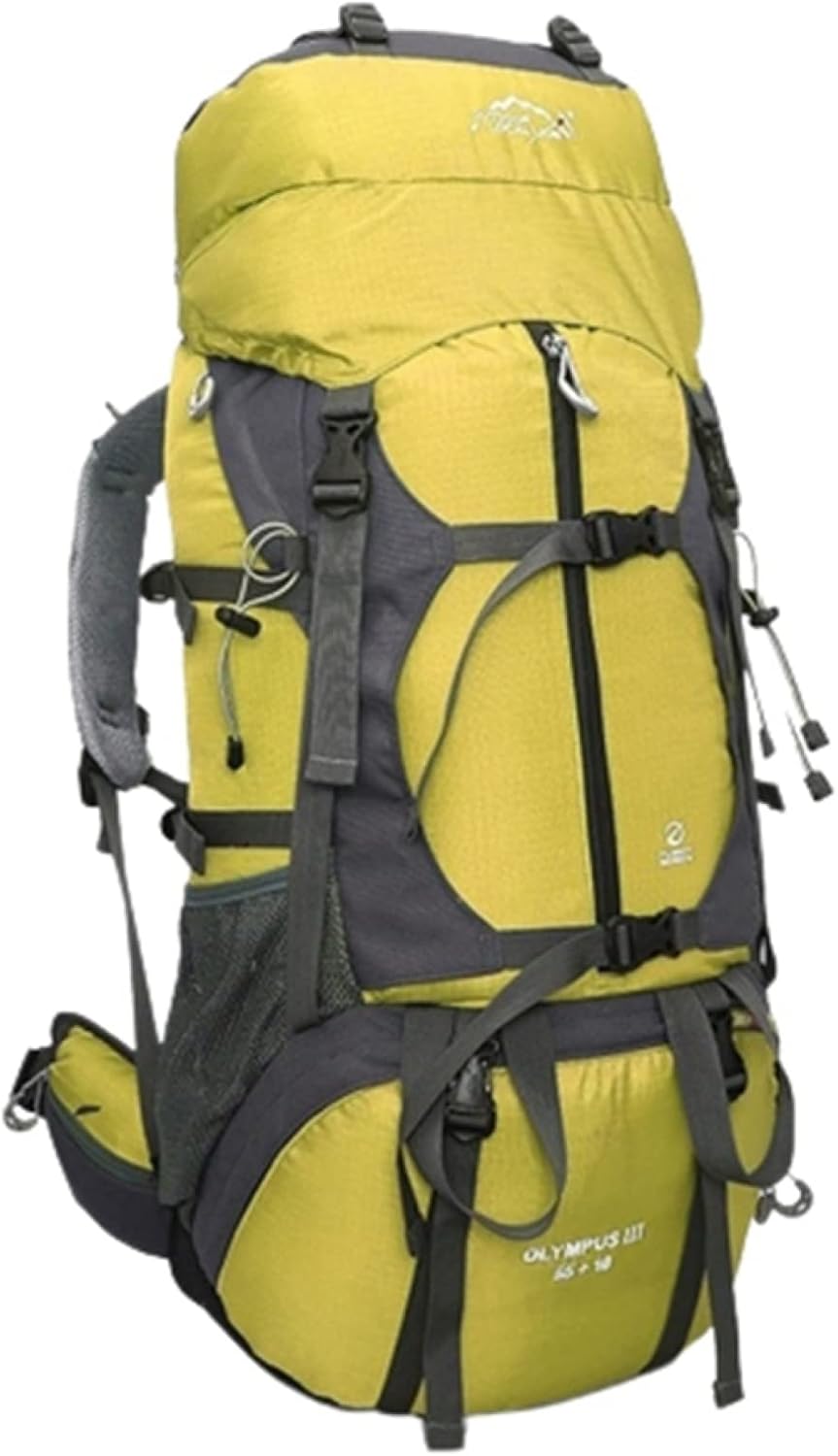 登山バッグ 65L 登山リュック 大容量 バックパック 防水 ザック リュックサック 男女兼用 多機能 収納性 超軽量 通気性 アウトドア ハイキング 旅行 防災 キャンプ