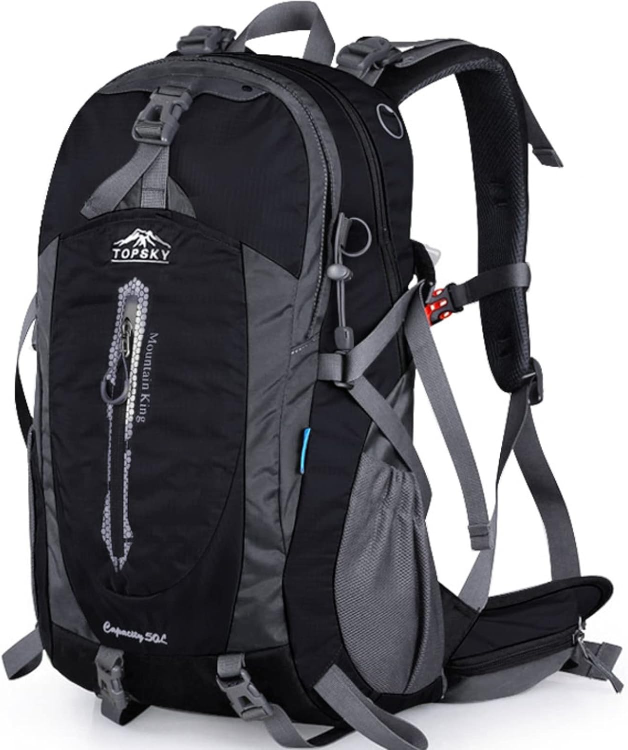 登山バッグ 40L-50L 登山リュック 大容量 バックパック 防水 ザック リュックサック 男女兼用 多機能 収納性 超軽量 通気 アウトドア ハイキング 旅行 防災 キャンプ