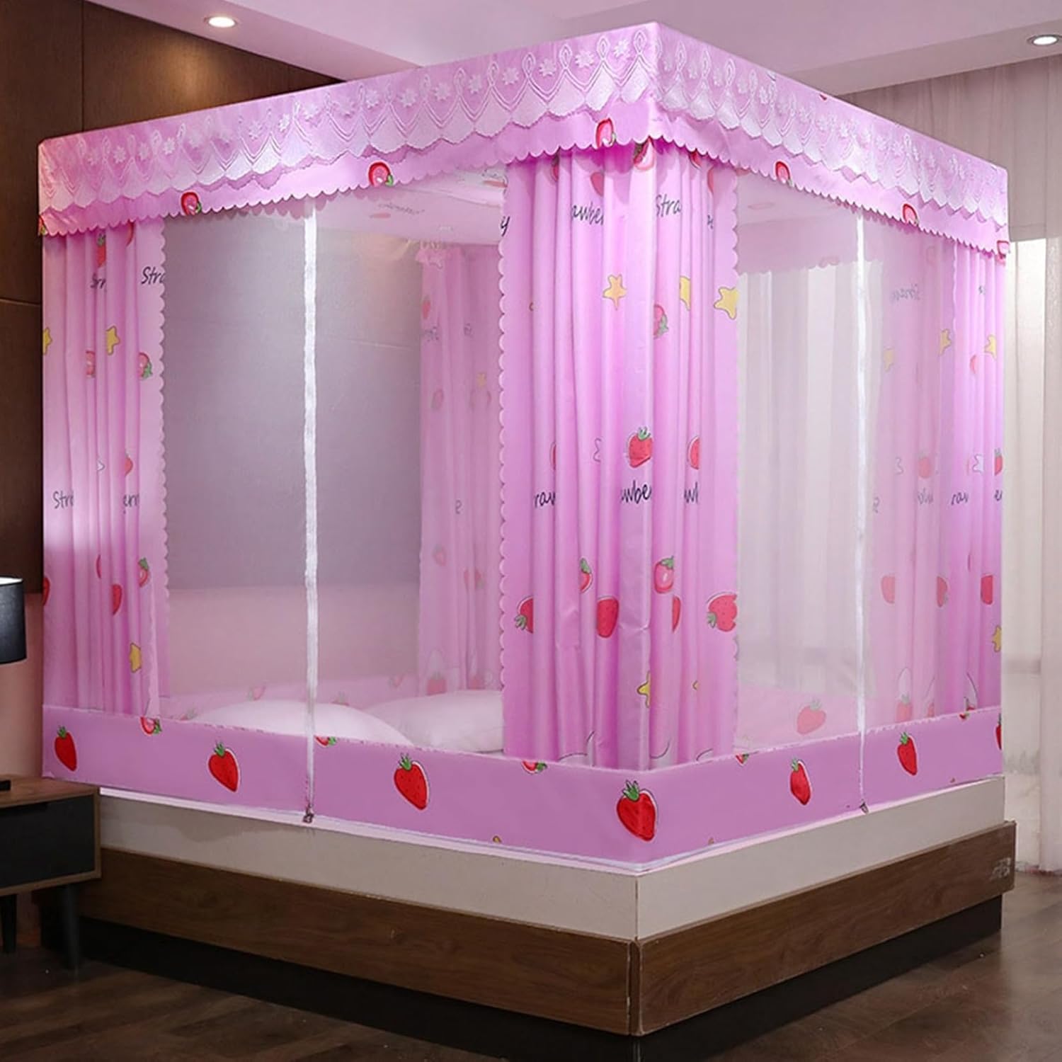 かや 組み立て簡単 ワンタッチ 180*220*170cm 3ドア設計 防虫用ネット 防蚊対策 夏の対策 全方位ガード 光をさける 安心睡眠 子供 密度が高い 通気性 洗える 持ち運べる 収納便利 屋|GOTO funny 店