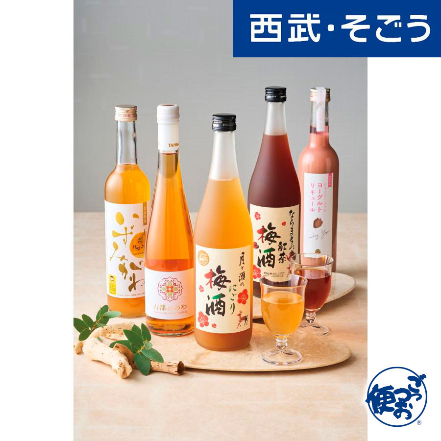 【期間限定クーポン7％】スパークリングワイン リキュール お取り寄せグルメ 奈良のフルーツワイン＆リキュール ５本セット 西武そごうごっつお便 お中元 夏ギフト｜西武・そごう　ごっつお便