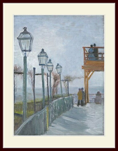 ゴッホ・「Terrace and Observation Deck at the Moulin de Blute-Fin, Montmartre」