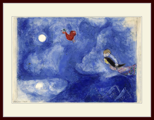 楽天市場】マルク シャガール 画家とその二重像 リトグラ 1981年