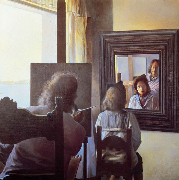 楽天市場】ダリ・「立体鏡的絵画の中のダリとガラ」 : グーピルギャラリー