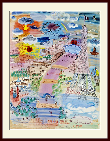 デュフィ・「Paris et la Tour Eiffel」