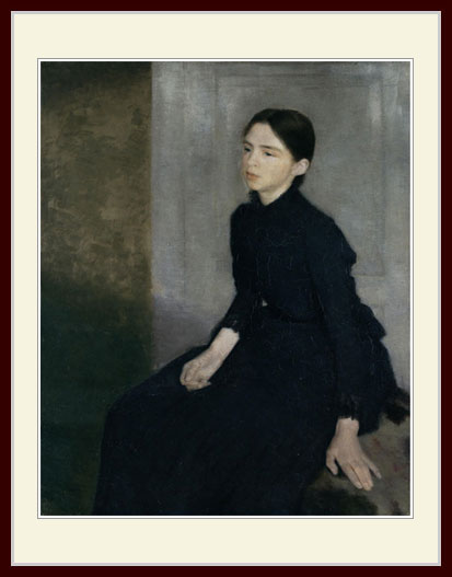 ヴィルヘルム ハンマースホイ（ハマスホイ）・「Portrait of a young woman」 7,560円