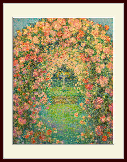 【少し大きいサイズ】シダネル・「The Rose Garden」