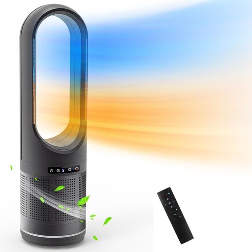 【2025最新進化】冷風機 羽なし【冷暖両用＆タワーファン】ファンヒーター Amazon | 【2025最新進化・冷暖両用・空気清浄】扇風機 タワー