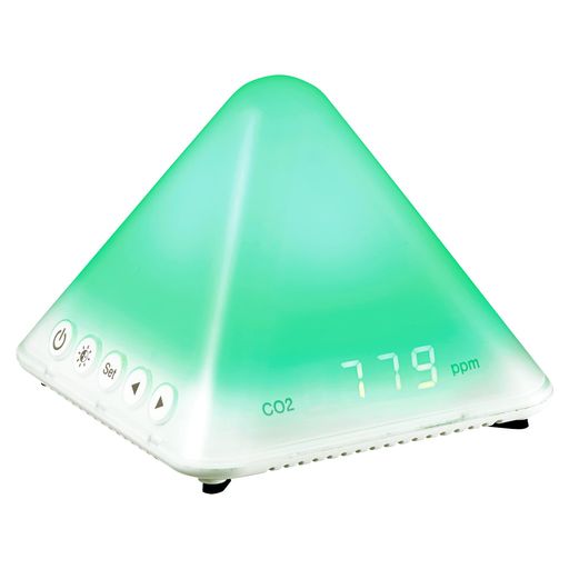 プラスCO2モニター二酸化炭素濃度計換気の目安を色でお知らせ換気アラームAT-C01428-719