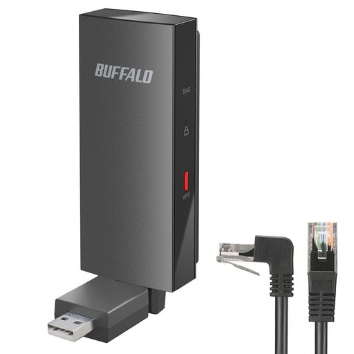 バッファローWiFi無線LAN子機LAN端子用11ac/n/a/g/b866Mbps+300MbpsWI-UG-AC866/N