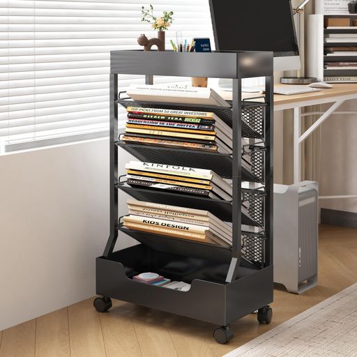 楽天市場】Ornesitaファイルラックファイルワゴン6段本棚書類棚書類A4