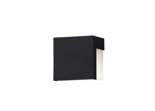 パナソニック (Panasonic) 看板灯 LED白熱電球4.3W1灯 壁直付型 防雨型 LED白熱電球取り替えっこ型 白熱電球色 オフブラック/乳白 幅125x奥ぶかさ85x高さ125粍 LGW85116B