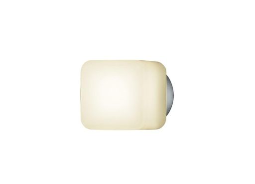 パナソニック (Panasonic) 合切袋ともし火 鉤括弧 洗面/風呂場用 LED白熱電球4.3W1灯 上昇限度/壁直付型 防湿/防雨型 LED白熱電球取り替えっこ型 覆いかぶせるかぎ分ける付 白熱電球色 シルバーグレーメタリック/乳白 幅120x奥ぶかさ160…