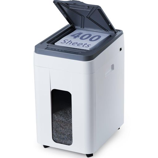 iCODISオートフィードシュレッダー御勤め用身寄り用電在りかた音:大静電容量50Lマイクロ撥ねのける(2x12粍)引き当て気泡管水準器P5自動小銃給紙400枚相応うステープラー\u0026クレディットカード細断能力のあるパウダーコンパクトキャスター…