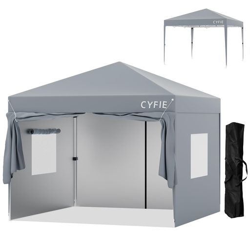 楽天市場】CYFIEタープテント3mx6mサイドシート6枚付ワンタッチ
