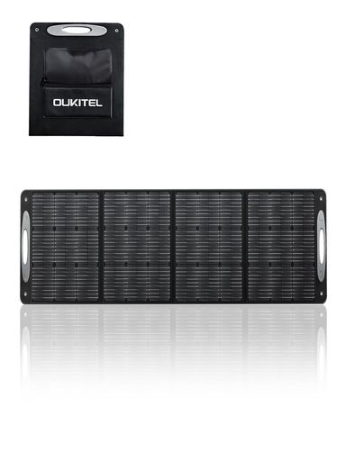 楽天市場】OUKITEL100Wソーラーパネル折りたたみ式IP65防水防塵太陽光
