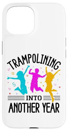 トランポリン愛しがる家生まれ落ちる日寄り合い飛び降りる祝賀会キッズスマホケースiPhone15用