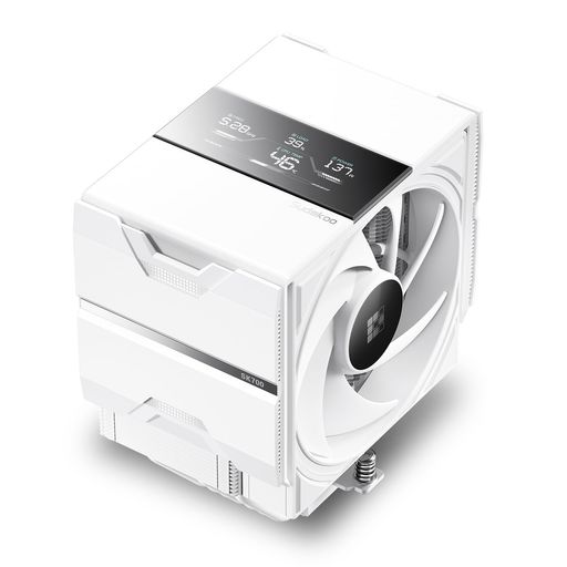Sudokoo SK700V ホワイト AM5 CPUクーラー:7ヒートパイプ CPUエアクーラー(デジタル表示付き)AM5専用 - シングルタワーPC冷却 120mm FDB PWM静音ファン&Lレールロックマウント|Gourdスポーツ店