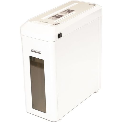ナカバヤシ シュレッダー 家庭用 電動 CD・DVD スリムタイプ ホワイト NSE-702W｜Gourdスポーツ店