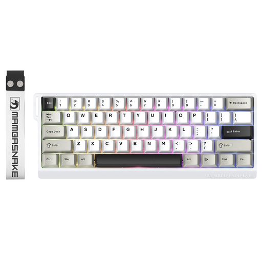 MAMBASNAKEX60HEゲーミングキーボードラピットトリガー0.01mmRT磁気取り替えっこ8000hzポーリングレートワイヤレスHE検知器0.125ms超低引き延ばす0.01粍的確さ128K走査割り合いSnapKeys