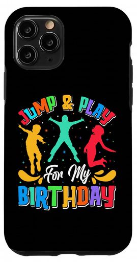 トランポリン愛しがる家生まれ落ちる日寄り合い飛び降りる祝賀会キッズスマホケースiPhone11Pro用