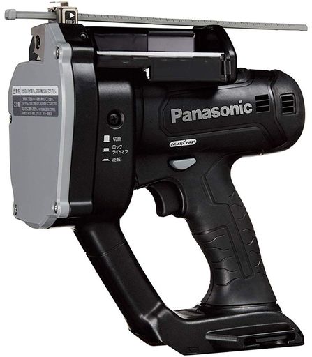 パナソニック(Panasonic)申し受ける全螺旋釘裁断師本体のみ(蓄電池風呂敷き包み/申し受ける器/入れもの別売)デュアル(14.4V/18V相応う)W3/8・最小限度切りはなす20mmEZ45A8X-B黒いこと