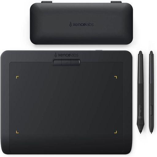 XENCELABSペンタブレットSmallスタンダード8インチポータブル式ワイヤレスサポート板タブレットデジタルアートパッド2種類のサイズのペン超薄型8mm8192筆圧レベル描画面のアスペクト比16:9