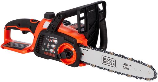 ブラックアンドデッカー(BLACK+DECKER)コードレスチェーンソーDIY電動工具切断工具チェーン刃交換簡単36V2.0Ahバッテリー付きGKC3630L