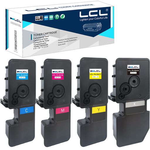LCL(4色セットブラックシアンマゼンタイエロー)Kyocera用京セラ用TK-5241TK-5241KTK-5241CTK-5241MTK-5241Y取り替えっこトナーカートリッジ相応う機種:KyoceraECOSYS