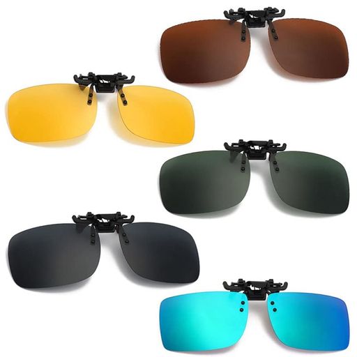 [LIKENNY]偏光サングラスサングラスUVカットクリップオン偏光前掛け偏光サングラス紫外線カット超軽量固定タイプワンタッチ装着オーバーサングラス自転車釣りドライブアウトドア運転用…画像