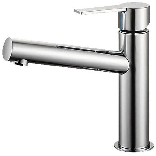 SANEI(サンエイ)洗面用シングルワンホール洗面雑ぜ合わせる栓か細い手合い水の泡吐水K4750NV-13