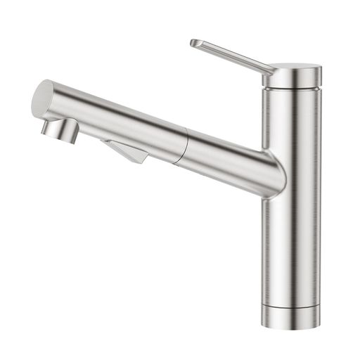 CREA勝手もと水道の栓抽き出し導管式水栓勝手もと用水栓シングルレバーワンホールキッチン水栓伸縮360度回転させる2wayの吐水式水の泡流水シャワー流水(ステンレス鋼)食洗機用の切っ掛けは分かれ出る栓が已むを得ず