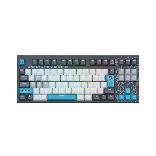 REALFORCEx猫麦とろろGX1PlusKeyboard45g日本語取り合わせ黒いこと2色作り上げる昇華刷り上げる静電電気容量無接合点操作手順ラピッド銃の引き金8000サイクル最速0.1粍機能PBTリアルフォース日本製かな皆無