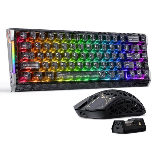ATTACK SHARK R68HE R5 Ultra ゲーミングキーボードマウスセット ラピッドトリガー 8K 0.005mmRT精度 墨影|Gourdスポーツ店