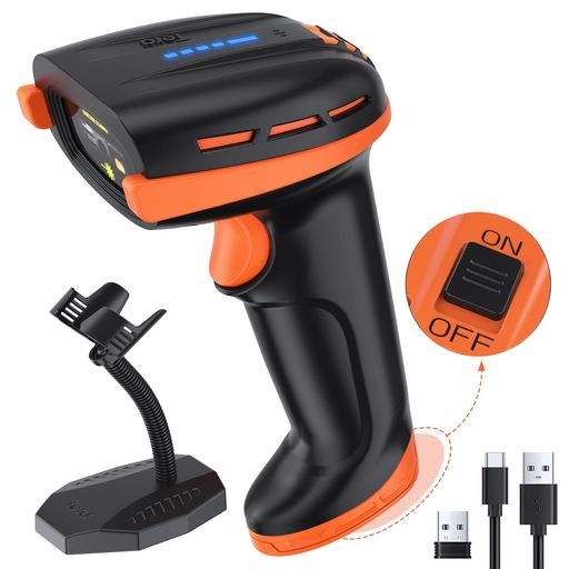Tera御勤め用ワイヤレスバーコードスキャナー1D2DQR吊りひも相応うBluetooth2.4G無線電話USB有線繋ぎ合わせる取り替えっこ式乾電池ワット数取り替えっこ電量書きあらわすLED飾りつけ相応う照明ランプ付型番:HW0011