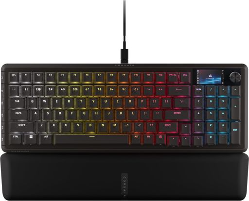 CORSAIR VANGUARD 96 有線ゲーミングキーボード 96% 配列 メカニカル – MLX Fusion タクタイルスイッチ, LCDスクリーン, Flashtap SOCD, 8000Hz, Elgato Stream Deck 連携 –|Gourdスポーツ店