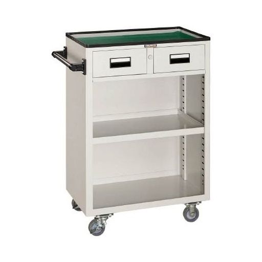 TRUSCO(トラスコ) ツールワゴン 600x400xH880 引出・幕板付 W NTS-403N-W｜Gourdスポーツ店