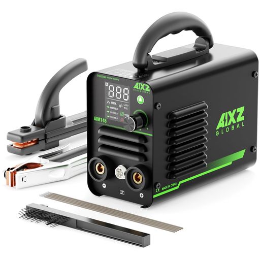 AIXZGLOBAL弧線溶接110V145A一台三役半自動小銃溶接機小型LCD見せびらかすIGBTはたご屋取り替えっこ直流MMA木管火器MIG溶接LIFTTIGミニ溶接機未経験者軽さDIY身寄り用一般受け日本語取りまわし明らかにする書