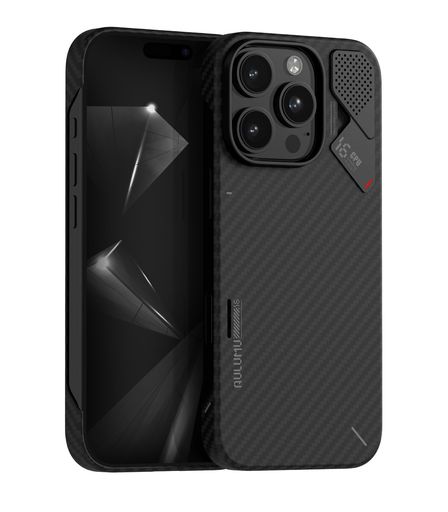 AulumuA16アラミド衣料繊維iPhone16Pro容れもの|1500Dウルトラスリムウーブン|リアルクーリング|MagSafe黒いこと相応う