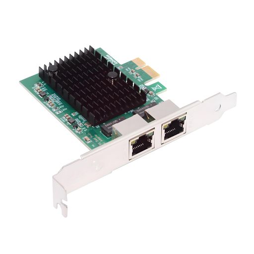 NFHKデュアル界面2500Mbps2.5Gbps-PCI-EPCIExpress1xGBEギガビット1000Mbpsイーサネットネットワークローカルエリアネットワークケーブルアダプタデスクトップマザーボード用